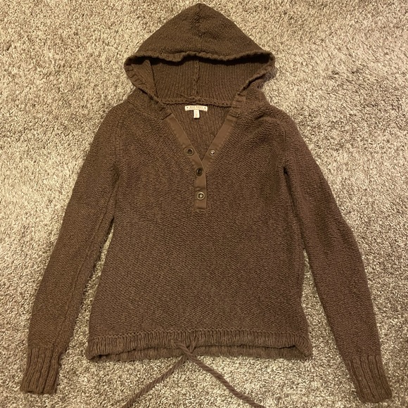 Old Navy Sweaters - Old Navy Womens XS Brown Hooded Sweater